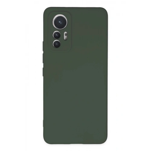 Durukar®   Mi 12 Lite Kılıf Nano içi Kadife Silikon - Koyu Yeşil