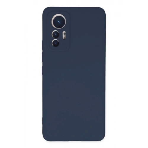 Durukar®   Mi 12 Lite Kılıf Nano içi Kadife Silikon - Lacivert
