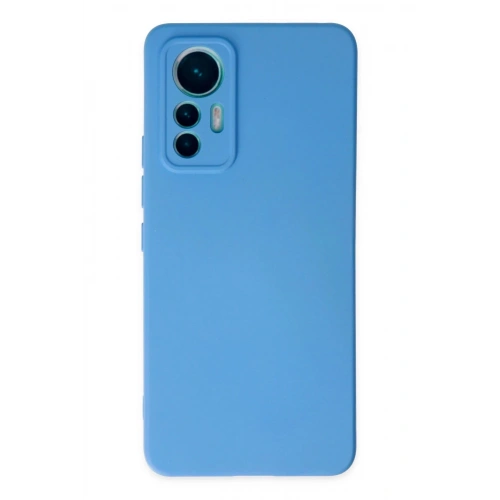 Durukar®   Mi 12 Lite Kılıf Nano içi Kadife Silikon - Mavi