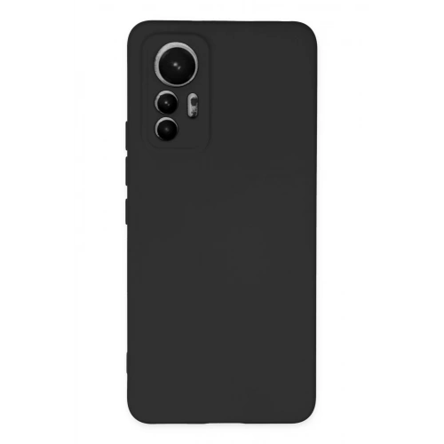 Durukar®   Mi 12 Lite Kılıf Nano içi Kadife Silikon - Siyah