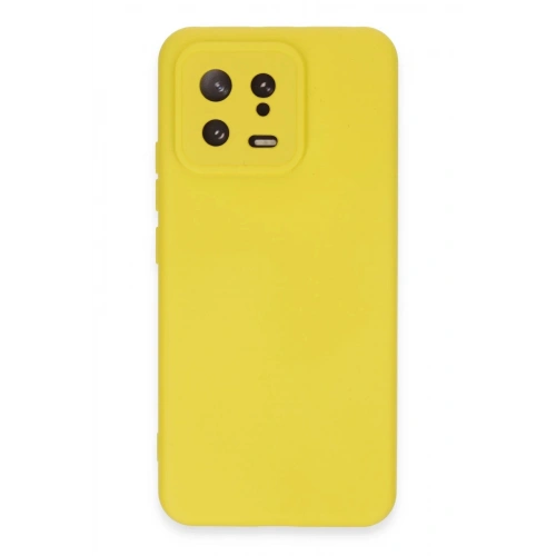 Durukar®   Mi 13 Kılıf Nano içi Kadife Silikon - Sarı