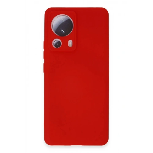 Durukar®   Mi 13 Lite Kılıf Nano içi Kadife Silikon - Kırmızı