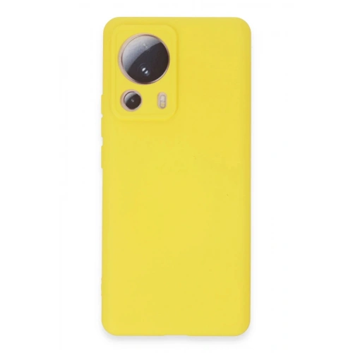 Durukar®   Mi 13 Lite Kılıf Nano içi Kadife Silikon - Sarı