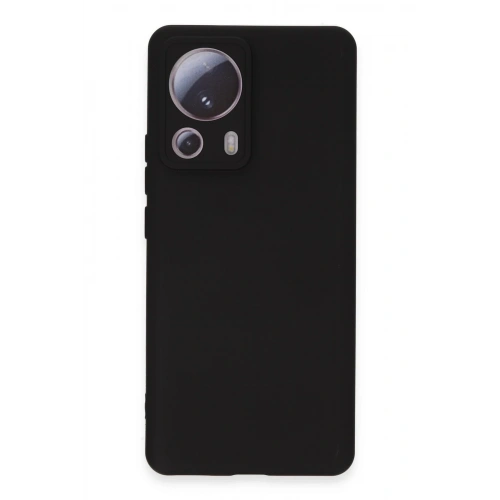 Durukar®   Mi 13 Lite Kılıf Nano içi Kadife Silikon - Siyah