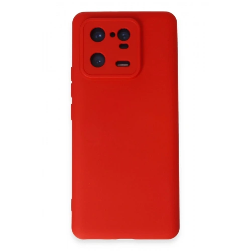 Durukar®   Mi 13 Pro Kılıf Nano içi Kadife Silikon - Kırmızı