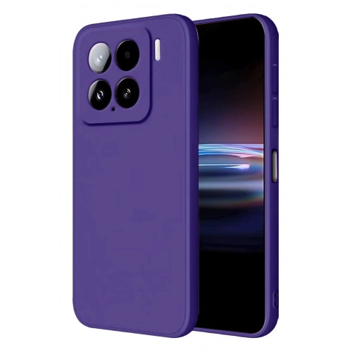 Durukar®   Mi 15 Kılıf Nano içi Kadife Silikon - Mor