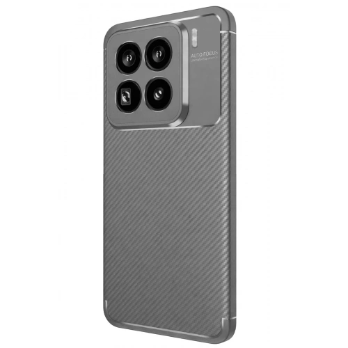 Durukar®   Mi 15 Pro Kılıf Auto Focus Karbon Kapak - Gri