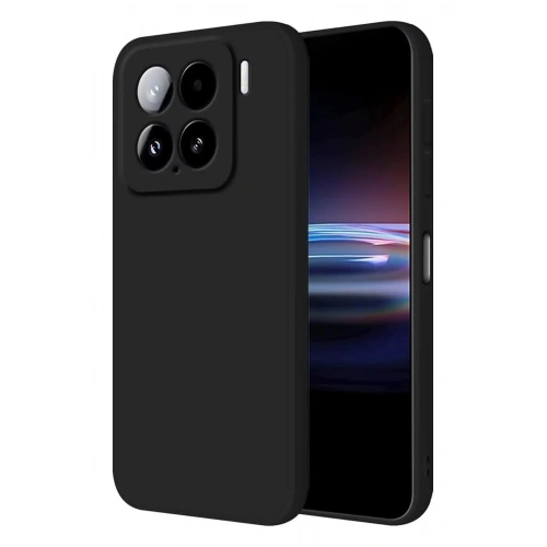 Durukar®   Mi 15 Pro Kılıf Nano içi Kadife Silikon - Siyah