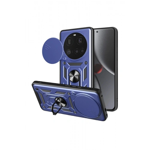 Durukar®   Mi 15 Ultra Kılıf Pars Lens Yüzüklü Silikon - Lacivert