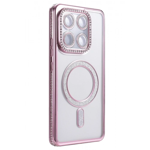 Durukar®   Mi 15T Pro Joke Simli Magneticsafe Kılıf - Pembe