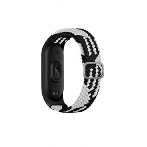 Durukar®   Mi Band 4 Star Kordon - Siyah-Beyaz