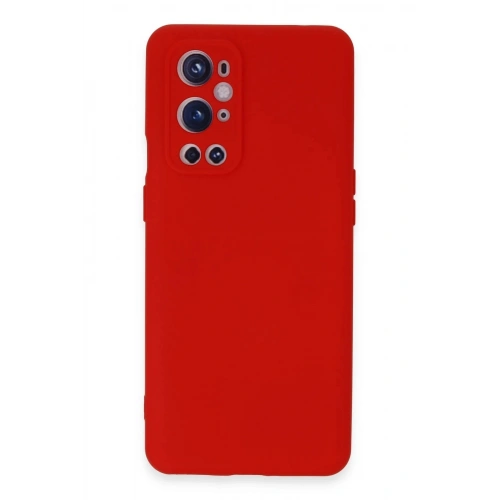 Durukar®  One Plus 9 Pro Kılıf Nano içi Kadife Silikon - Kırmızı