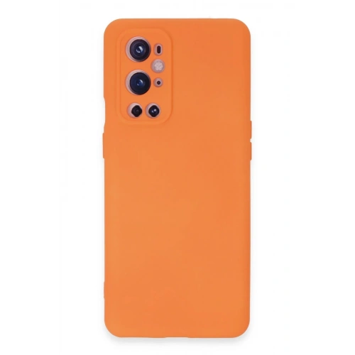 Durukar®  One Plus 9 Pro Kılıf Nano içi Kadife Silikon - Turuncu