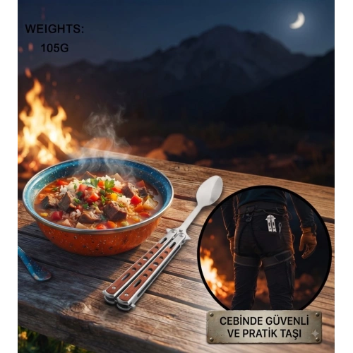 Durukar Paslanmaz Çelik Katlanır Kaşık