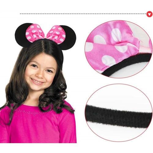 Durukar® Pembe Fiyonklu Minnie Mouse Tacı Mini Kulak