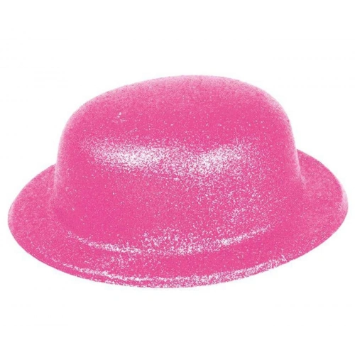 Durukar® Pembe Renk Simli Melon Yuvarlak Parti Şapkası 24x26 cm
