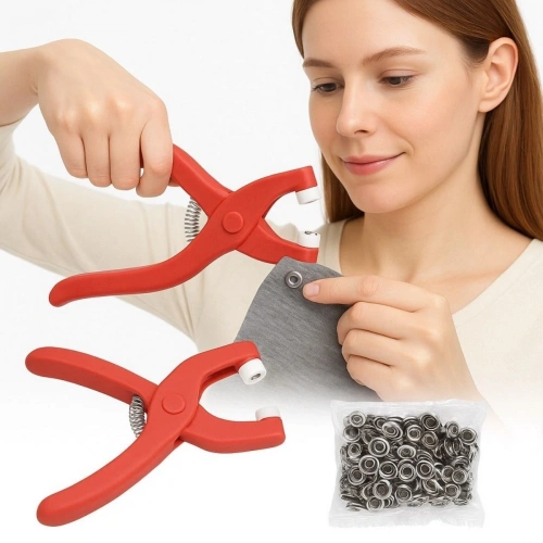 Durukar® Plastik Çıt Çıt Pensi–Kıyafet, Bebek Önlüğü, Gömlek ve Tekstil Ürünleri İçin Çıtçıt Takma Aleti