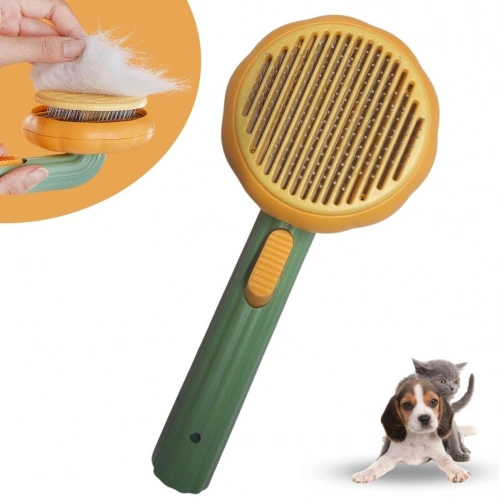 Durukar Plastik Yeşil Evcil Hayvan Bakım  Pet Fırçası Çok Amaçlı Pet Fırçası Yeşil