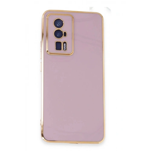Durukar®   Poco F5 Pro Kılıf Volet Silikon - Mor