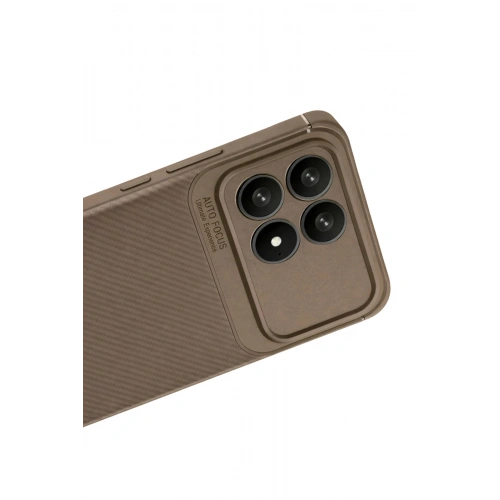 Durukar®   Poco F8 Pro Auto Focus Karbon Kapak - Kahverengi