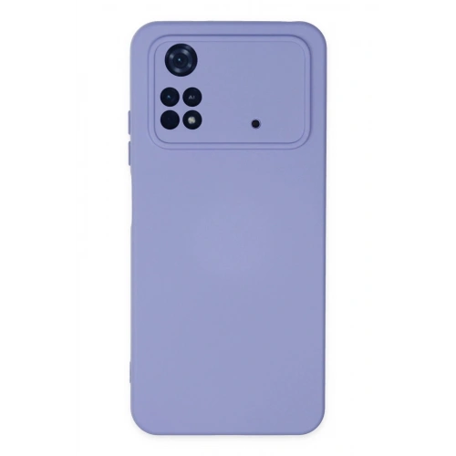 Durukar®   Poco M4 Pro 4G Kılıf Nano içi Kadife Silikon - Lila