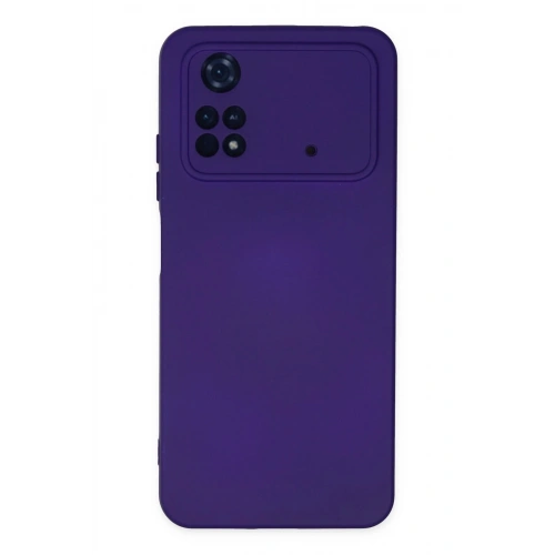Durukar®   Poco M4 Pro 4G Kılıf Nano içi Kadife Silikon - Mor
