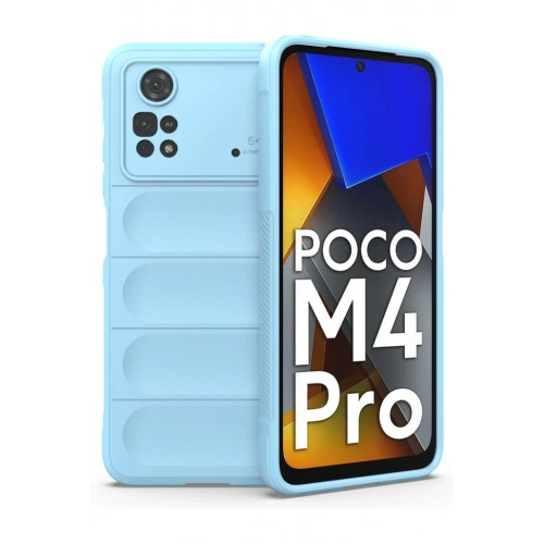 Durukar®   Poco M4 Pro 4G Kılıf Optimum Silikon - Sky Blue