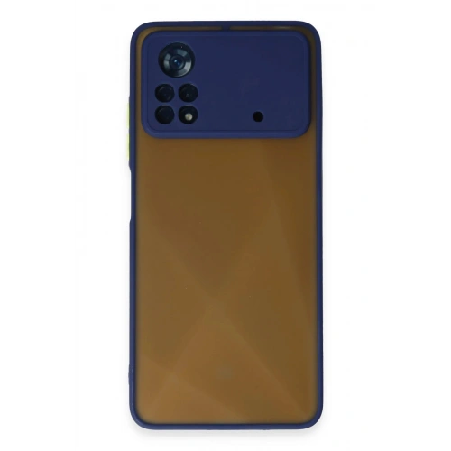 Durukar®   Poco X4 Pro 5G Kılıf Montreal Silikon Kapak - Lacivert