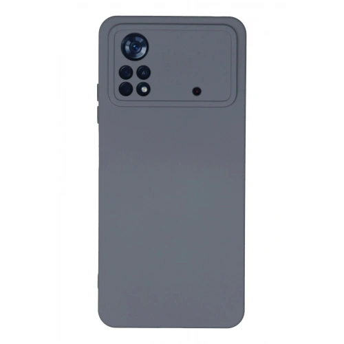 Durukar®   Poco X4 Pro 5G Kılıf Nano içi Kadife Silikon - Gri