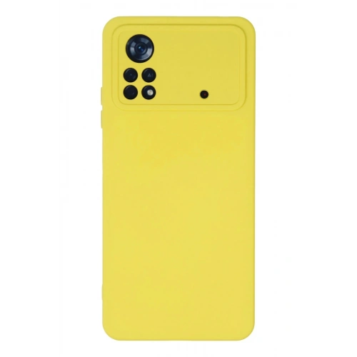 Durukar®   Poco X4 Pro 5G Kılıf Nano içi Kadife Silikon - Sarı