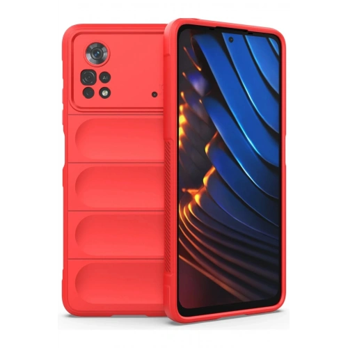 Durukar®   Poco X4 Pro 5G Kılıf Optimum Silikon - Kırmızı