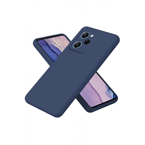 Durukar®   Poco X5 Pro 5G Nano içi Kadife Silikon - Lacivert