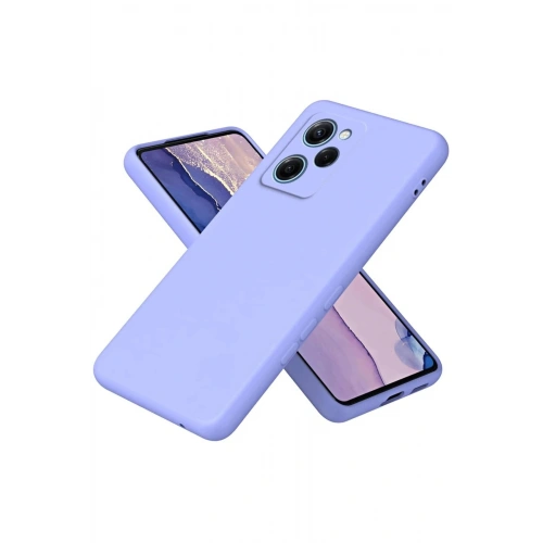 Durukar®   Poco X5 Pro 5G Nano içi Kadife Silikon - Lila