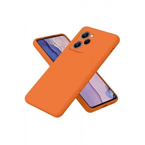 Durukar®   Poco X5 Pro 5G Nano içi Kadife Silikon - Turuncu