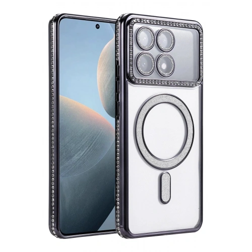 Durukar®   Poco X6 Pro Joke Simli Magneticsafe Kılıf - Siyah
