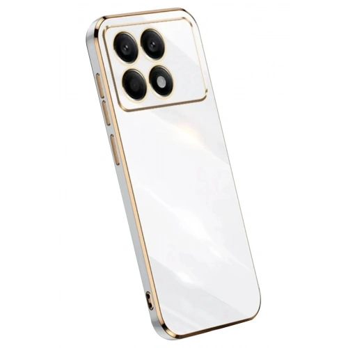 Durukar®   Poco X6 Pro Kılıf Volet Silikon - Beyaz
