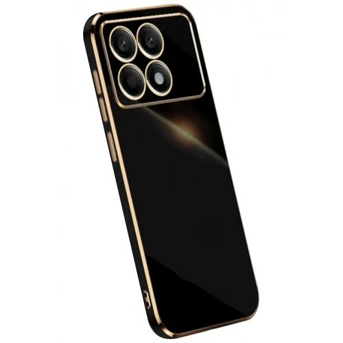 Durukar®   Poco X6 Pro Kılıf Volet Silikon - Siyah
