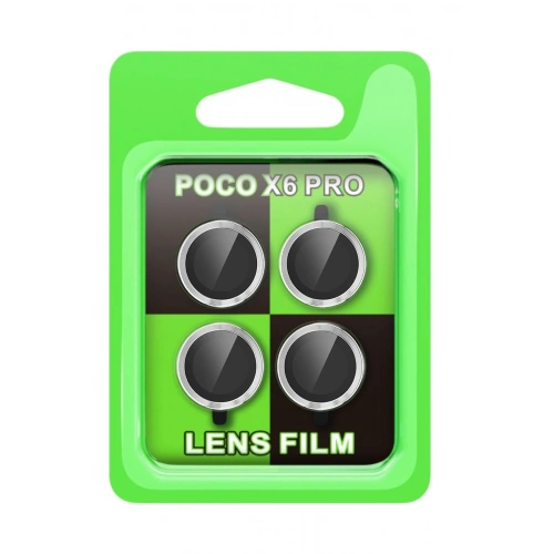 Durukar®   Poco X6 Pro Raze Metal Kamera Lens - Gümüş