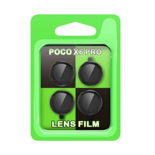 Durukar®   Poco X6 Pro Raze Metal Kamera Lens - Siyah