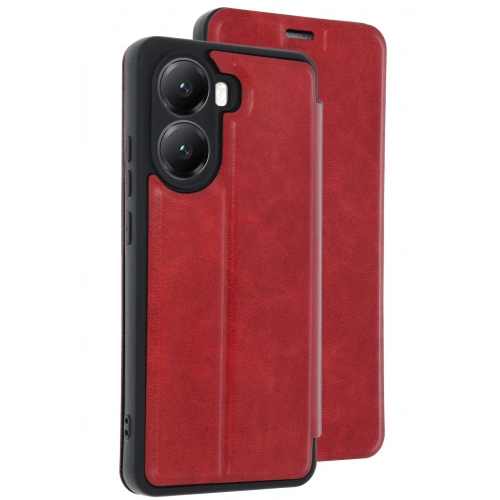 Durukar®   Poco X7 Pro Kılıf Flip Cover - Kırmızı