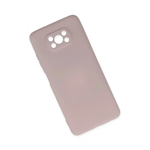 Durukar®   Pocophone X3 Kılıf Nano içi Kadife Silikon - Pudra