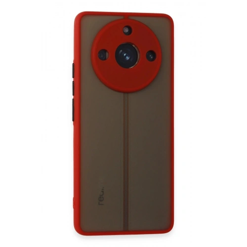 Durukar®  Realme 11 Pro Kılıf Montreal Silikon Kapak - Kırmızı