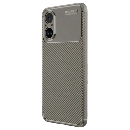Durukar®  Realme 12 Lite Kılıf Auto Focus Karbon Kapak - Gri