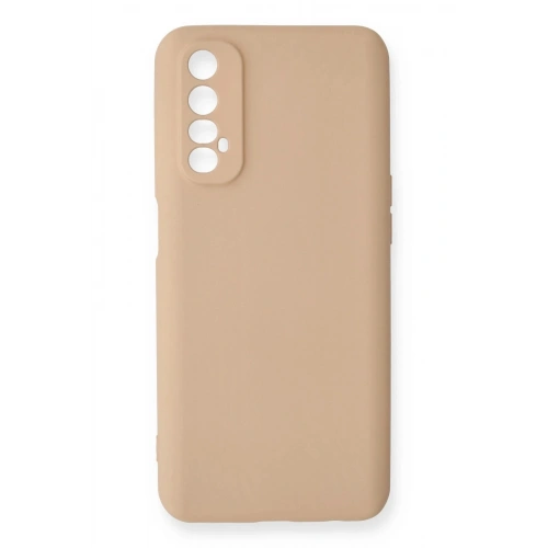 Durukar®  Realme 7 Kılıf Nano içi Kadife Silikon - Pudra
