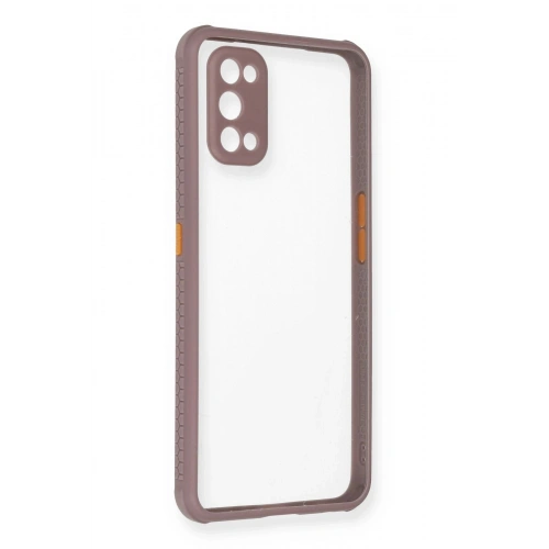 Durukar®  Realme 7 Pro Kılıf Miami Şeffaf Silikon - Açık Mor