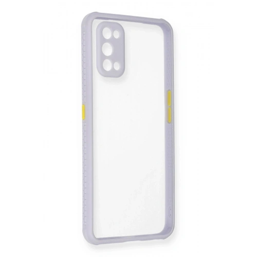 Durukar®  Realme 7 Pro Kılıf Miami Şeffaf Silikon - Lila