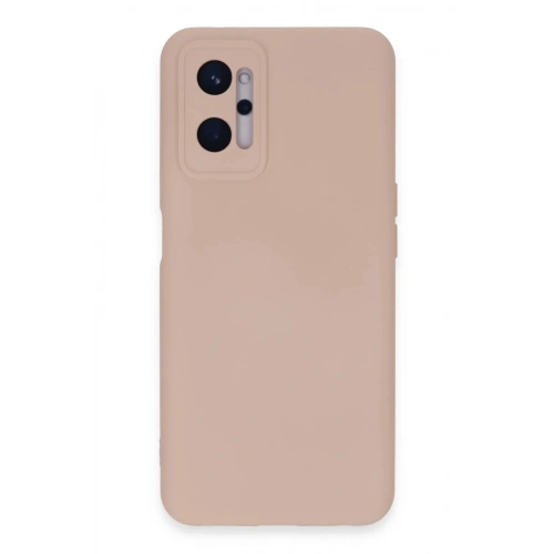 Durukar®  Realme 9i 4G Kılıf Nano içi Kadife Silikon - Pudra
