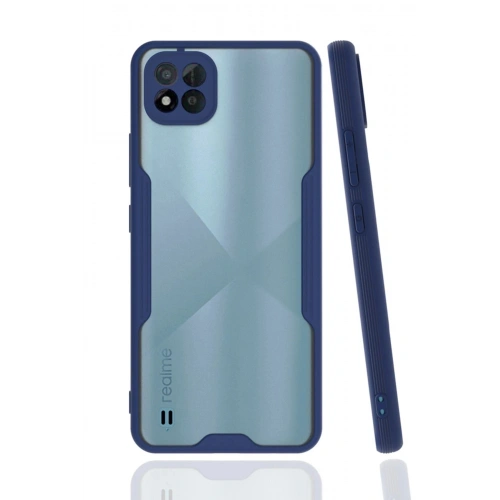 Durukar®  Realme C11 2021 Kılıf Platin Silikon - Lacivert