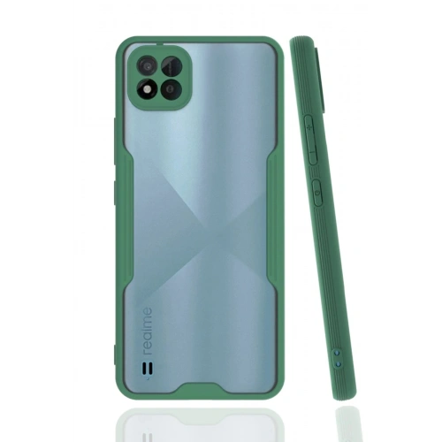 Durukar®  Realme C11 2021 Kılıf Platin Silikon - Yeşil
