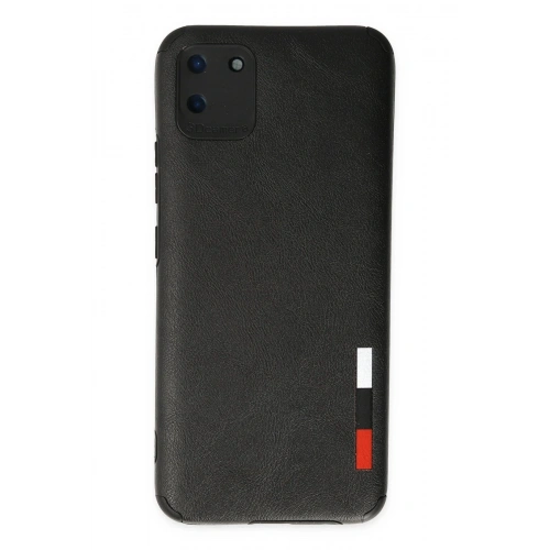 Durukar®  Realme C11 Kılıf Loop Deri Silikon - Siyah